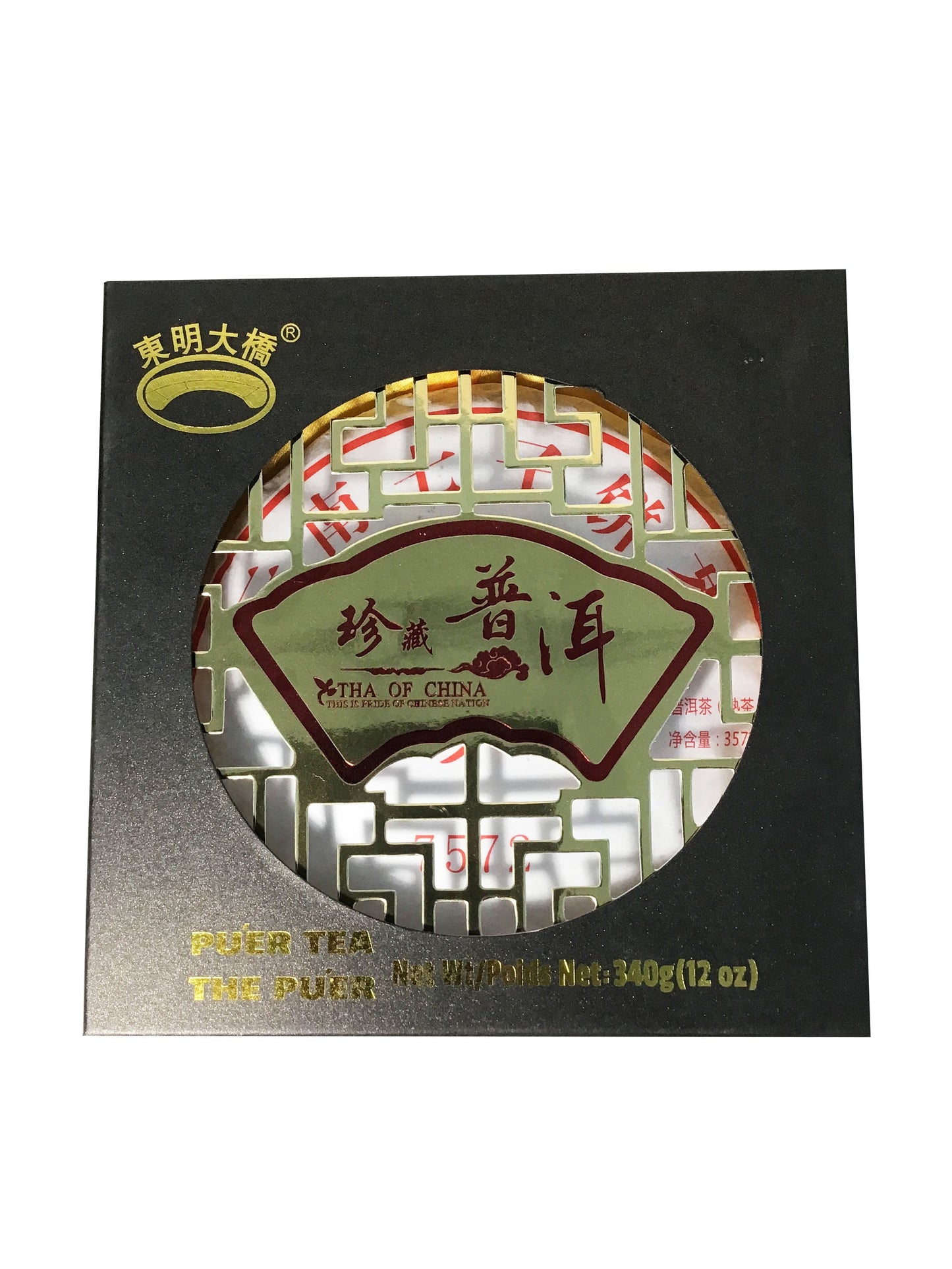 Pu-Erh Tea 12oz - 东明大桥 珍藏普洱茶 云南七子饼茶