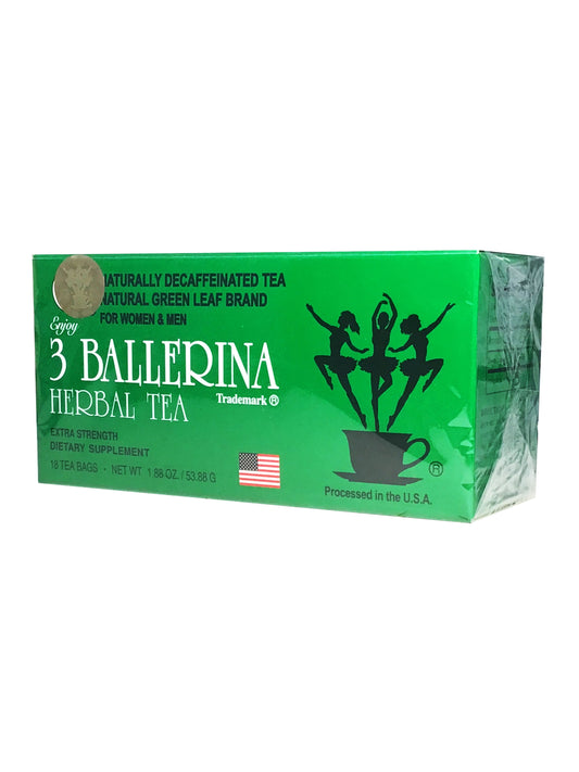 3 Ballerina Herbal Tea Extra Strength 18 Tea Bags