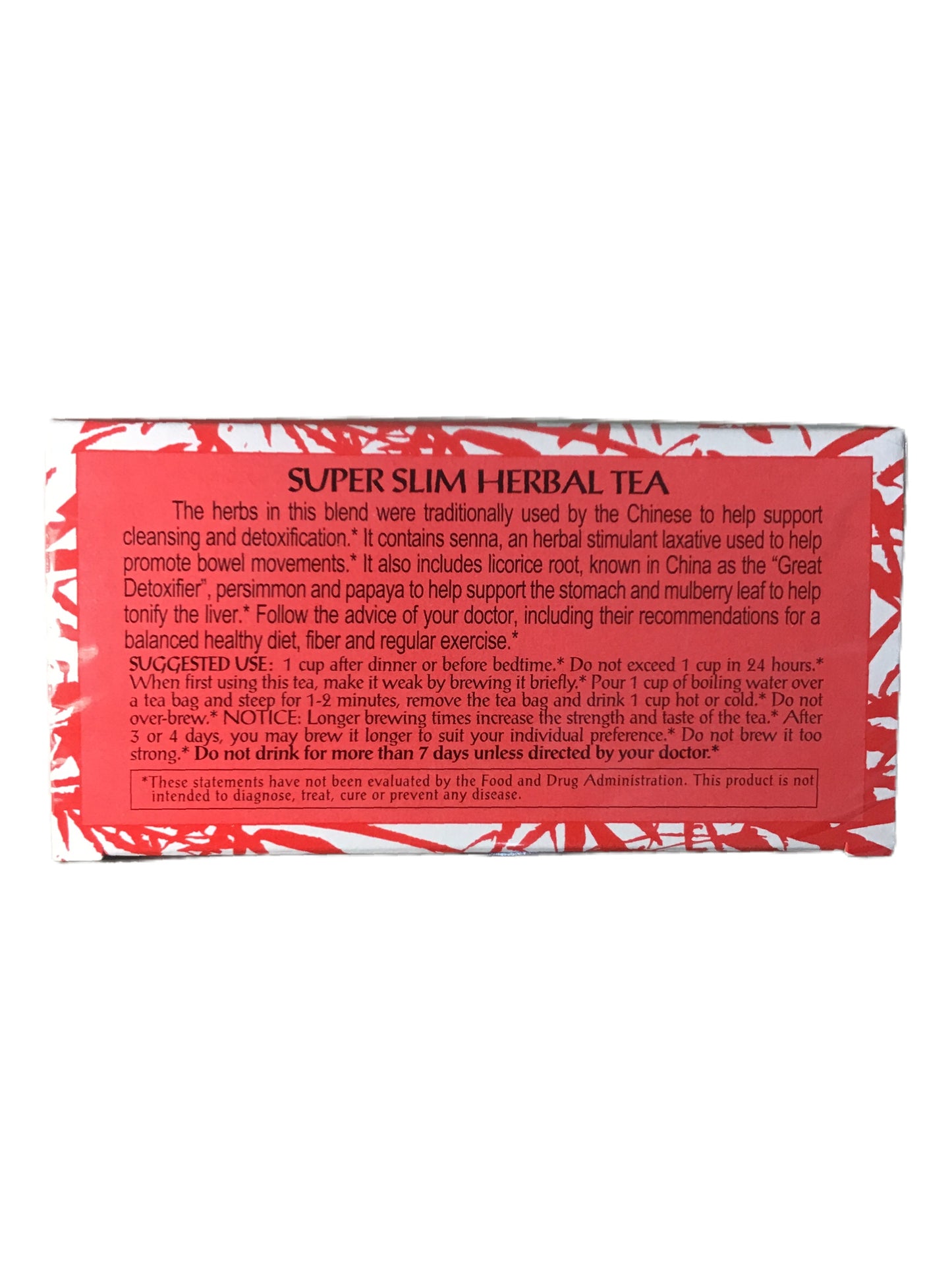 Triple Leaf Brand Super Slim Herbal Tea 超级减肥茶