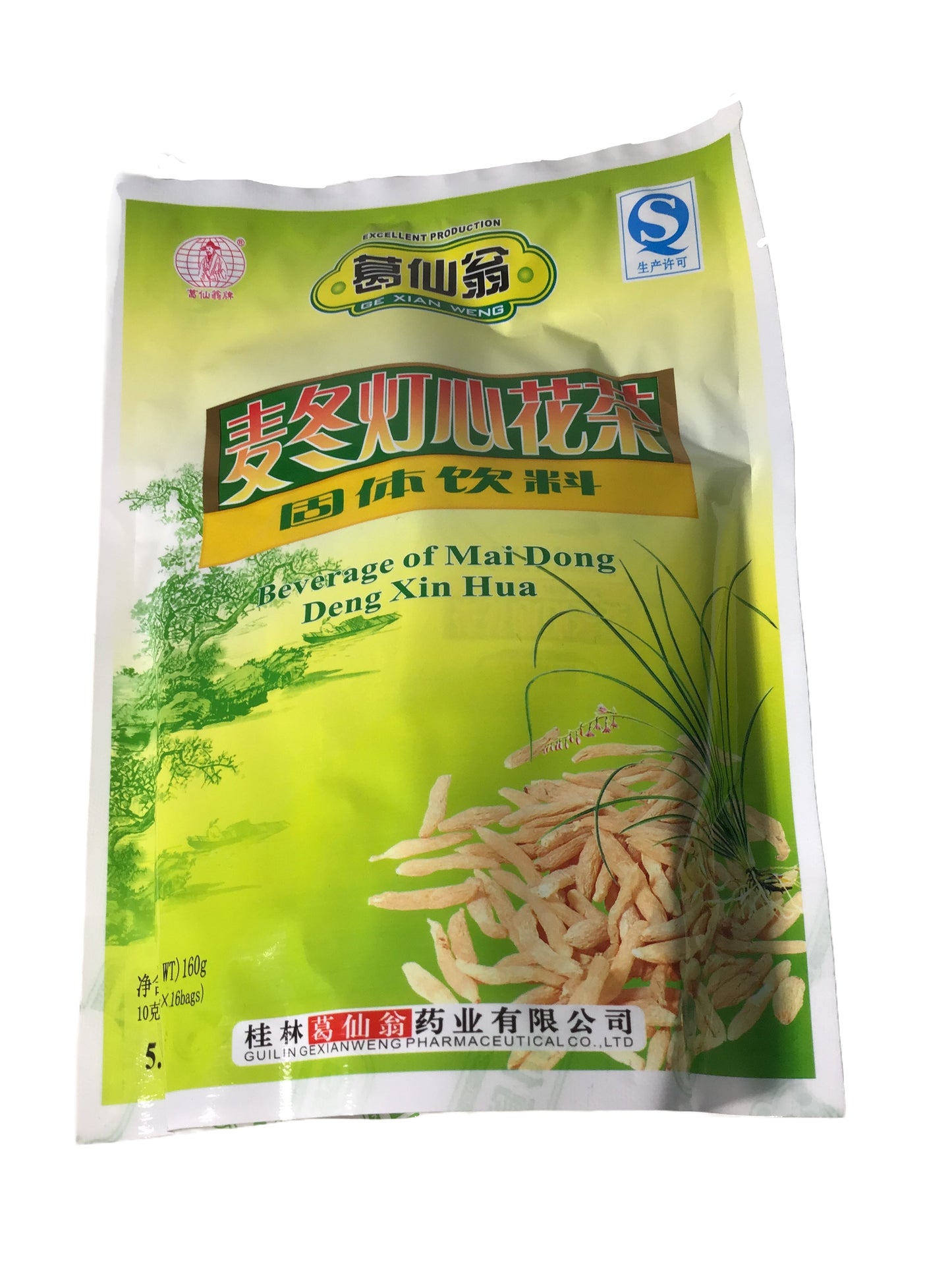 Beverage of Mai Dong Deng Xin Hua (10 grams x 16 bags) 葛仙翁 麦冬灯心花茶 (10克 x 16包)