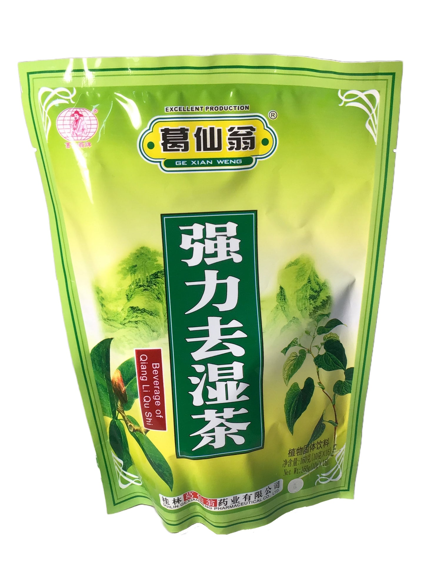 Beverage of Qiang Li Qu Shi (10 grams x 16 bags) 葛仙翁 强力去湿茶 (10克 x 16包)