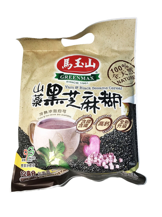 Greenmax Brand Yam & Black Sesame Cereal 马玉山 山药黑芝麻糊