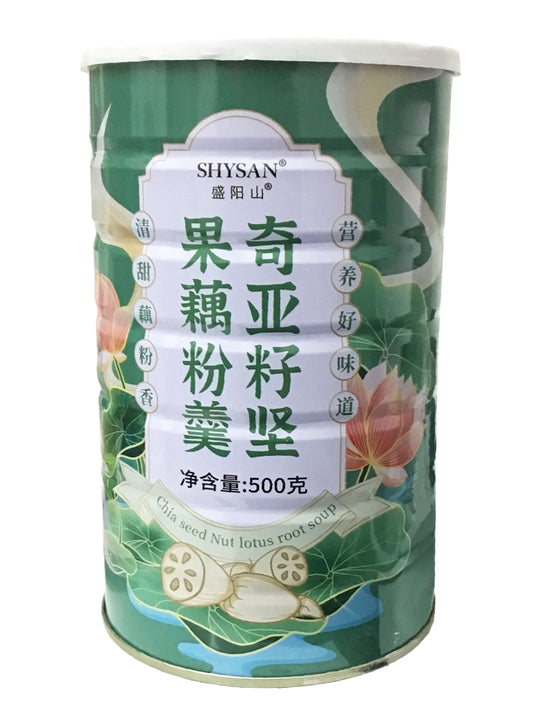 PRE-ORDER: EXPECTED 9/25/23 Chia Nut Lotus Root Powder 500g 盛阳山 奇亚籽坚果藕粉羹 500g